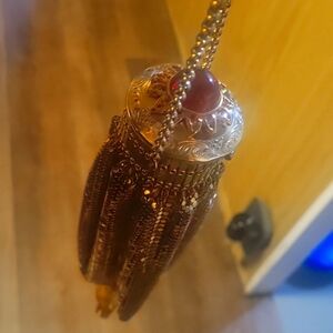 Gorgeous Whiting & Davis Golden Holiday Sparkle Wrist Bag 16"